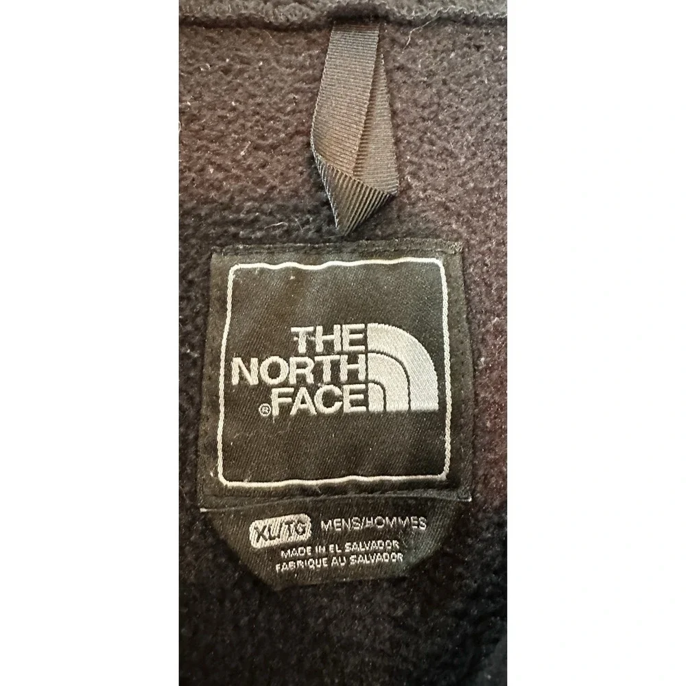 The North Face Mens Polartec Fleece Jacket Full Zip Black Size XL